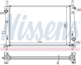 Nissens 62056A - RADIADOR FORD COUGAR(MC)(98-)2.5 EF