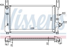 Nissens 62117A - RADIADOR FORD FIESTA III(CX)(89-)1.