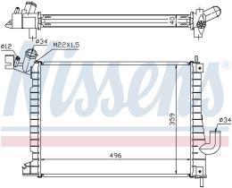 Nissens 63019A - RADIADOR VAUXHALL VECTRA B(95-)2.0