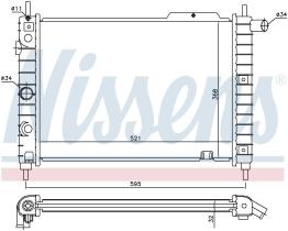 Nissens 63058A - RADIADOR VAUXHALL ASTRA B(84-)1.6 D