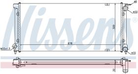 Nissens 652621 - RADIADOR VOLKSWAGEN SCIROCCO (53B)(