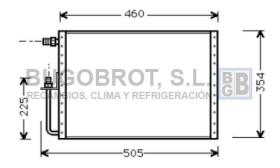 Bugobrot 60UV5000 - CONDENSADOR TIPO SANDEN DE FUJO PA.
