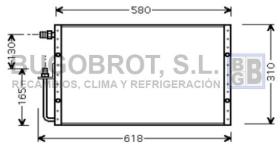 Bugobrot 60UV5097 - CONDENSADOR TIPO SANDEN DE FUJO PA.