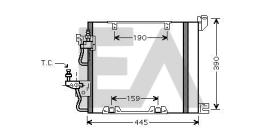 ElectroAuto 30C54019 - CONDENSADOR VAUXHALL