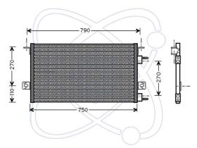 ElectroAuto 30D0015 - CONDENSADOR A/C->EQUIPO ORIGINAL CH