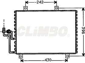 ElectroAuto 30F0057 - CONDENSADOR A/C->EQUIPO ORIGINAL AL
