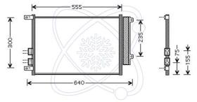 ElectroAuto 30F0077 - CONDENSADOR A/C->EQUIPO ORIGINAL AL