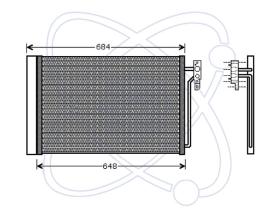 ElectroAuto 30N0017 - CONDENSADOR A/C->EQUIPO ORIGINAL LA
