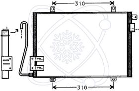 ElectroAuto 30R0019 - CONDENSADOR A/C->EQUIPO ORIGINAL RE