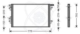 ElectroAuto 30R0068 - CONDENSADOR A/C P/EQUIPO ORIG.RN.