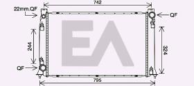 ElectroAuto 31R02062 - RADIADOR->APLICACION ORIGINAL AUDI