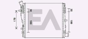 ElectroAuto 31R02068 - RADIADOR->APLICACION ORIGINAL AUDI