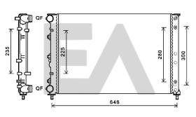 ElectroAuto 31R03022 - RADIADOR->APLICACION ORIGINAL ALFA