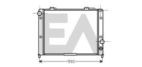 ElectroAuto 31R03024 - RADIADOR->APLICACION ORIGINAL ALFA