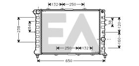 ElectroAuto 31R03026 - RADIADOR AGUA ALFA ROMEO