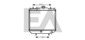 ElectroAuto 31R04001 - RADIADOR AGUA AIXAM(MICROCAR)