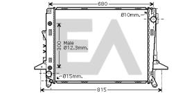 ElectroAuto 31R05050 - RADIADOR->APLICACION ORIGINAL LANDR