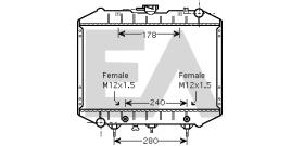 ElectroAuto 31R05052 - RADIADOR->APLICACION ORIGINAL LTI L