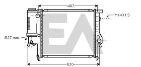 ElectroAuto 31R07054 - RADIADOR AGUA BMW
