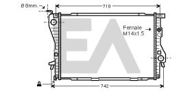 ElectroAuto 31R07082 - RADIADOR->APLICACION ORIGINAL BMW