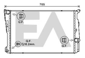 ElectroAuto 31R07116 - RADIADOR->APLICACION ORIGINAL BMW