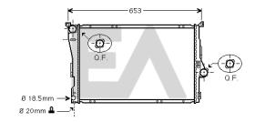 ElectroAuto 31R07126 - RADIADOR AGUA BMW