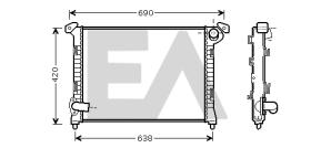 ElectroAuto 31R07145 - RADIADOR AGUA MINI