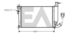 ElectroAuto 31R10012 - RADIADOR->APLICACION ORIGINAL CITRO