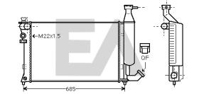 ElectroAuto 31R10084 - RADIADOR->APLICACION ORIGINAL CITRO