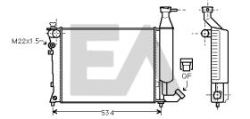 ElectroAuto 31R10086 - RADIADOR->APLICACION ORIGINAL CITRO