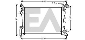 ElectroAuto 31R10106 - RADIADOR->APLICACION ORIGINAL CITRO