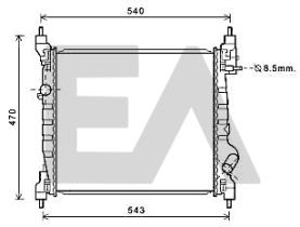 ElectroAuto 31R14015 - RADIADOR->APLICACION ORIGINAL CHEVR