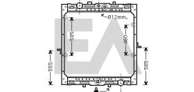 ElectroAuto 31R16001 - RADIADOR AGUA DAF