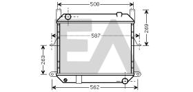 ElectroAuto 31R18082 - RADIADOR AGUA NISSAN