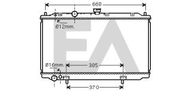 ElectroAuto 31R18093 - RADIADOR->APLICACION ORIGINAL NISSA