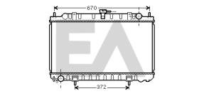ElectroAuto 31R18099 - RADIADOR->APLICACION ORIGINAL NISSA