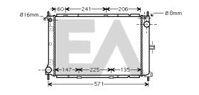 ElectroAuto 31R18102 - RADIADOR->APLICACION ORIGINAL NISSA