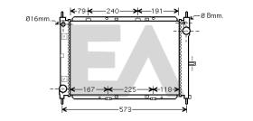 ElectroAuto 31R18104 - RADIADOR->APLICACION ORIGINAL NISSA