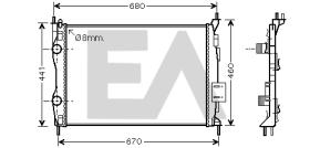 ElectroAuto 31R18149 - RADIADOR->APLICACION ORIGINAL NISSA