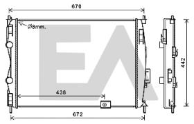 ElectroAuto 31R18150 - RADIADOR->APLICACION ORIGINAL NISSA