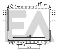 ElectroAuto 31R18151 - RADIADOR AGUA NISSAN