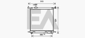 ElectroAuto 31R18155 - RADIADOR->APLICACION ORIGINAL NISSA