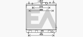 ElectroAuto 31R18164 - RADIADOR->APLICACION ORIGINAL NISSA