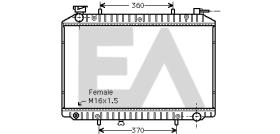 ElectroAuto 31R18169 - RADIADOR->APLICACION ORIGINAL NISSA