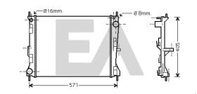 ElectroAuto 31R18178 - RADIADOR->APLICACION ORIGINAL NISSA