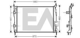 ElectroAuto 31R18182 - RADIADOR->APLICACION ORIGINAL NISSA