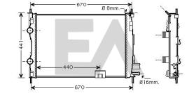 ElectroAuto 31R18185 - RADIADOR->APLICACION ORIGINAL NISSA