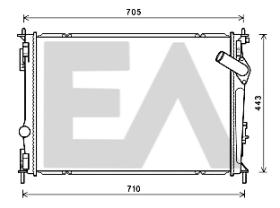ElectroAuto 31R18191 - RADIADOR->APLICACION ORIGINAL NISSA