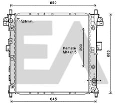 ElectroAuto 31R20054 - RADIADOR->APLICACION ORIGINAL SSANG