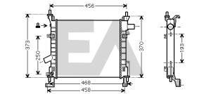 ElectroAuto 31R22002 - RADIADOR->APLICACION ORIGINAL FORD